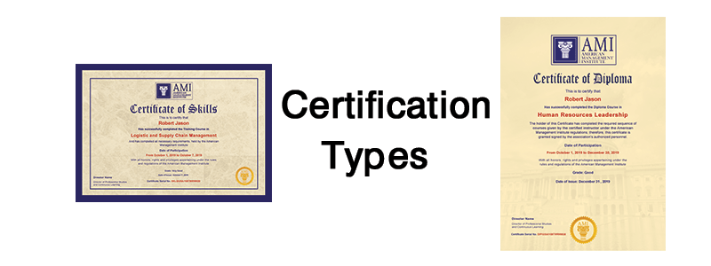 AMI Certifications Types